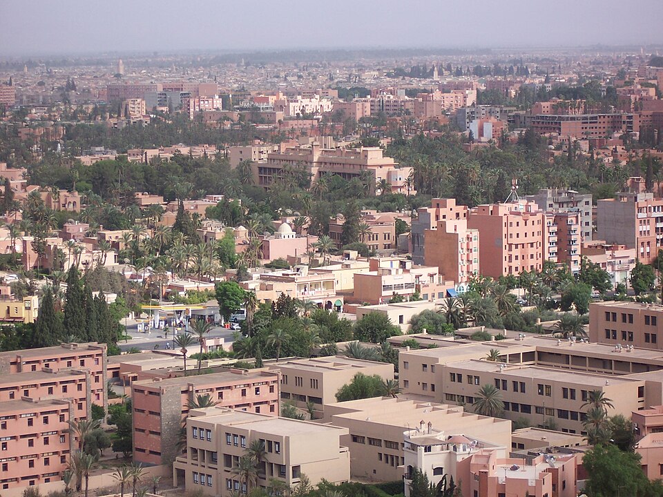 MoroccoMarrakech townfromhill