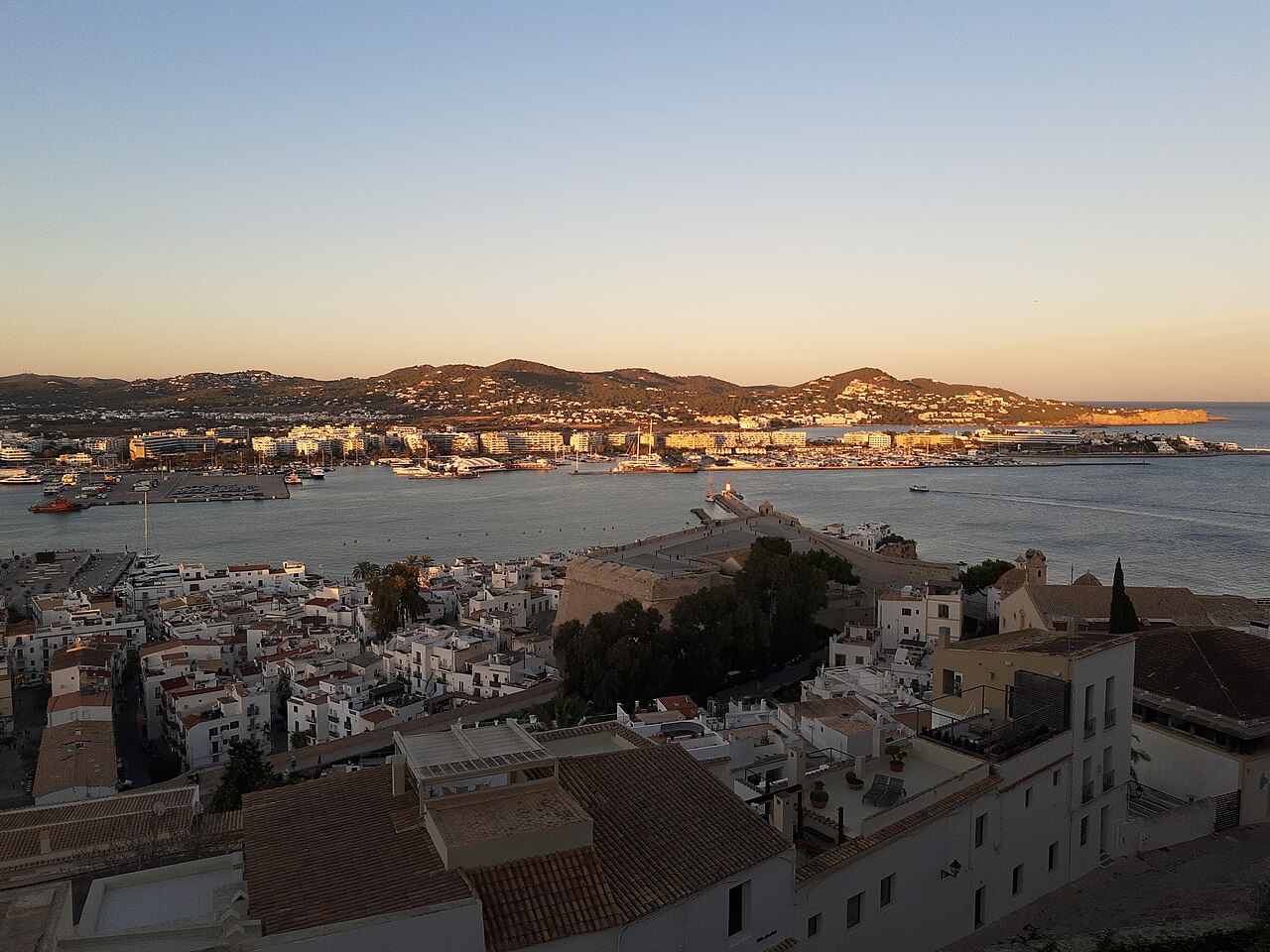 Eivissa view from castell